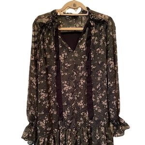 Zara Floral Tunic Size Small